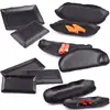 Plato rectangular negro de melamina vajilla japonesa para hot pot plástico esmerilado imitación porcelana plato para platos fríos plato para sushi plato para barbacoa plato plano
