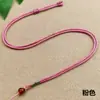 Elemento de flor tejido cuerda de colgante de ágata natural para hombres y mujeres colgante de jade cuello cuerda de collar de alta calidad hecho a mano colorido Cordón Gold Mambo