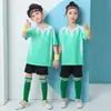 Traje de Uniforme de Fútbol Profesional para Niños Uniforme de Escuela Primaria Ropa de Entrenamiento de Verano Ropa Deportiva de Competición de Secado Rápido para Adultos con Estampado