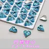 Pedras de Strass para Nail Art K9 de Alta Qualidade Misturadas, Pedras de Strass Irregulares Multifacetadas Azuis de Imitação com Fundo Pontiagudo em Atacado Brilhantes, Pedras de Strass Grandes para Nail Art