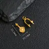 Prata S925 banhada a ouro com incrustação de Jaspe Vermelho do Sul pulseira anel pingente fecho de pressão joias com artesanato em ouro antigo acessórios atacado