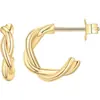 Pendientes Huggie Transfronterizos Europeos y Americanos Nuevos Extra Gruesos Pendientes de Aro Pequeños Moda Aro Pequeño Accesorios para el Viaje