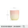 Juego de Tazas de Té Redondas con Gradiente de Colores Juego de Té Kung Fu Taza de Maestro de Cerámica Taza de Cata Cuenco de Té Taza Individual Regalo