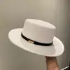 Sombrero de lana de ala plana para otoño e invierno, moda femenina, versátil, retro, bombín negro, estilo británico, europeo y americano, sombrero de jazz de ala ancha para hombre