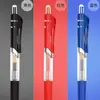 Caneta de gel de imprensa 0,5 mm Refil Caneta esferográfica Caneta de assinatura Caneta de conferência Preto Vermelho Azul Material de escritório de aprendizagem do aluno
