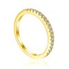 Anillo Europeo y Americano Transfronterizo de Plata S925 para Mujer Anillo de Fila de Plata de Ley Anillo de Plata de Fila para Mujer Diamante de Fila Grande Circonita
