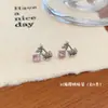 Par de Aretes de Gato Kt con Microincrustaciones de Circonita de Cobre Colección para Mujer, Aguja de Plata, Pequeño, Exquisito, Dulce y Fresco Diseño de Aretes de Dibujos Animados