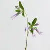 Flor Artificial Campánula Morada Flor Falsa Arreglo de Jardín Decoración del Hogar Salón de Bodas Campánula Floral Impresión 3D