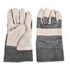 Guantes protectores de soldadura de piel de vaca semi-cuero resistentes al desgaste aislantes del calor soldadores trabajadores ferroviarios trabajadores siderúrgicos fabricantes de guantes de protección laboral venta al por mayor