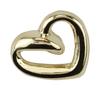 Botón de moda hueco con forma de corazón de metal Art Sen ESSTUDIO para decoración de ropa de mujer, botón para puños y cuello con hebilla