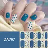 ZA branco cozimento-livre unha adesivo completo à prova d' água nail art patch sentido avançado simples vento unha polonês cola atacado