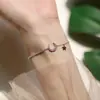 Dz atacado pulseira estrelas lua feminina design de nicho ins estilo minimalista de luxo leve joia de mão personalizada da moda para celebridade da internet