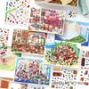 Infeel.Me Cartão Branco + Adesivos de Paisagismo Pet 2.5D 3 Peças para Minha Série de Cabine Não. 16