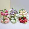 Decoración de Rosas Pared de Flores para Boda Flores de Seda Artificiales Venta al por Mayor Rosa Bodas Flores Artificiales Yiwu Ramo para Uso en Bodas