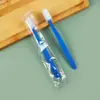 Cepillos de dientes desechables específicos para hotel para hospitalidad en el hogar, empaque portátil individual, cepillos de dientes de cerdas suaves, cepillos de dientes para adultos