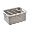 Cesta de almacenamiento apilable de plástico PP para cocina, cesta para acabar verduras y frutas, cesta de almacenamiento para ropa de cambio de baño