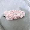 Pin Vertical Plegado de Perlas de Gasa Suave Estilo Coreano para Niñas, Pin de Plátano Versátil para Cola de Caballo, Accesorio para el Cabello Suave y Elegante para el Trayecto