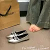 Zapatos de Mujer Estilo Nuevo Primavera y Verano 2025 Inspirados en Chanel, Zapatos de Cuero a la Moda, Zapatos Bajos de Estilo Suave, Zapatos Planos, Zapatos sin Cordones