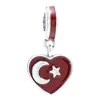 Panjia hilo comercio exterior nuevo colgante de bandera personalidad caliente moda pulsera de esmalte DIY femenina con cuentas