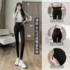 Calças Barbie Calças Shark Outwear de Outono Femininas Finas Cintura Alta Levanta Bumbum Emagrecimento Yoga Esportes Plus Bolso Leggings