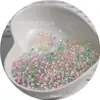 Super-Excelente 2 3 4 mm Transparente Núcleo de Color Vidrio Cuentas de Arroz Hecho a Mano DIY Cuentas Sueltas Accesorios para Joyería Descuento Venta al por Mayor