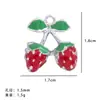 Pendente Popular da Amazon Feito à Mão com Gotejamento de Óleo Frutas Liga Metálica Estéreo Cereja Morango Melancia Pimenta Acessórios DIY