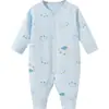 Mameluco para bebé para primavera, otoño e invierno, mameluco de algodón puro para recién nacido, pijama de capa base unisex para niño pequeño, conjunto cálido, ropa de bebé