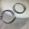 Design de Nicho Estilo Coreano, High-End, Argolas Lisas Simples e Versáteis, Argolas de Metal Estilo Ins para Mulheres