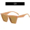 Nuevas Gafas de Sol Cuadradas Estilo Ojo de Gato Europeas y Americanas, Gafas de Sol Personalizadas de Moda para Fotografía Callejera y Pasarela, Gafas de Sol de Moda Transfronterizas