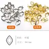 Base Hueca Engrosada Color Blanco K Accesorios de Pedrería Cosidos a Mano con Agujeros para Coser Ropa, Zapatos, Sombreros y Joyería, Base de Pedrería K9 Hecha a Mano