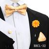 Gravata Borboleta Quadrada de Seda para Negócios Conjunto de 4 Peças Estilo Coreano Masculino Acessórios de Vestimenta para Banquete de Casamento Fábrica de Gravatas de Borboleta Estoque Pronto