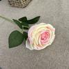 Simulação transfronteiriça rosa casamento flor de seda flor de plástico ramo único sala de estar francesa decoração mesa flor artificial enfeites atacado