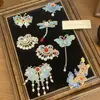 Horquilla de perla Xiangyun azul quemada de estilo antiguo, nueva horquilla china con borla lateral, clip de sentido avanzado, accesorio para el cabello, horquilla para la cabeza