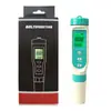 Caneta de teste de qualidade da água 7 em 1: TDS/EC/salinidade/ORP/pH, estoque de fábrica, display digital, caneta de teste multifuncional