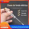 Caneta de Teste de Fábrica Fonte Eletricista Doméstico Reparo Chave de Fenda Fenda Uso Duplo Contato com Clipe Sensor Caneta de Teste
