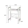 Rack Quadrado para Panela de Arroz Doméstico Ajustável Rack de Armazenamento para Micro-ondas Rack de Armazenamento para Air Fryer na Bancada