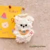 Llavero de peluche con forma de oso chef lindo de dibujos animados, colgante para bolso, regalo pequeño para estudiantes, mejor amigo, venta al por mayor para puestos