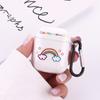 Funda protectora para Airpods 1/2 generación de oso para auriculares Apple Pro3 generación, carcasa transparente flexible con pegamento, linda carcasa de TPU.