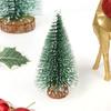 Mini Árvore de Natal com Neve Nova Pequena Árvore de Natal Enfeite de Mesa de Natal Suprimentos para Decoração de Árvore de Natal