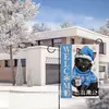 Decoração de Natal Bandeira de Jardim Gnomo Boneco de Neve Árvore de Natal Impressa Frente e Verso Bandeira de Quintal Linho Bandeira Pequena Atacado Personalização