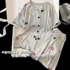 Pijama Modal Estilo Princesa para Crianças, Conjunto Duas Peças de Manga Curta, Estilo Fino de Verão, Novidade 2026 Roupas de Casa para Meninas