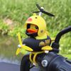 Lindo Pato Amarillo Submarino Adornos de Pato para Coche Motocicleta Autopropulsada Motocicleta Eléctrica Adornos de Coche a Batería Accesorios