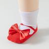 Calcetines Antideslizantes para Bebé con Lazo Zapatos de Ballet Falsos para Niños Calcetines de Algodón para el Suelo de Bebé Princesa Española