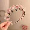 Diadema Elegante Estilo Hepburn con Acabado de Lujo, Pinza para Lavado de Cara Antideslizante Dentada, Diadema de Corona Alta con Bordes Fruncidos