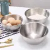 Tigela de Aço Inoxidável Coreana para Macarrão Frio Tigela Doméstica para Salada de Frutas Tigela de Mistura Tigela para Bater Ovos Amassar Massa Redonda de Grau Alimentício