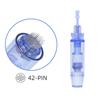 Atacado Cabeça de Microcristal Azul Fivela Longa Agulha Microagulha Elétrica Microagulha Nano-Cristal Cabeça de Introdução de Microcristal Ferramenta de Beleza