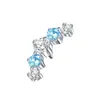 Aleación de Cobre Transfronteriza Cinco Circonitas Disparo Real Accesorios Pendientes Uña de Labio Uña de Hueso de Oreja Simple Lujo Ligero Joyería para Perforación Corporal