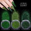 Nail art lantejoulas glitter em pó laser gradiente azul-verde nail art joias fluxo cânhamo enchimento gota cola cebola dourada em pó kg