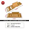Estante de Almacenamiento para Accesorios de Bañera Cubo de Madera Antideslizante Tablero de Almacenamiento Estante de Bañera Bandeja Soporte Soporte para Teléfono de Madera de Bambú