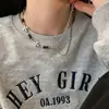 Collar de Punto Cruz con Cuentas para Mujer Ins Niche Diseño de Alto Nivel Cadena de Suéter para Celebridades Cibernéticas Cadena de Suéter de Lujo Ligero para Hombre
